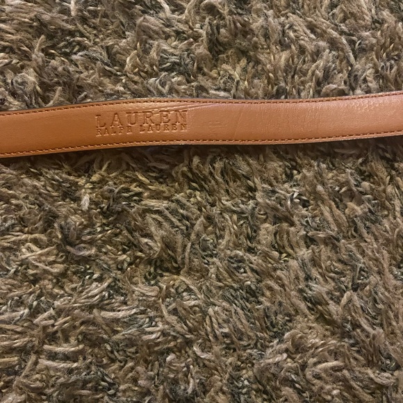Lauren Ralph Lauren Blue Leather Belt Medium - Picture 2 of 5